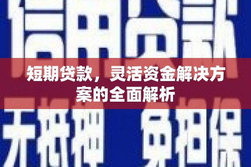 东城短期贷款，灵活资金解决方案的全面解析