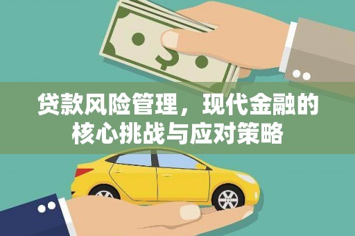 东城贷款风险管理，现代金融的核心挑战与应对策略